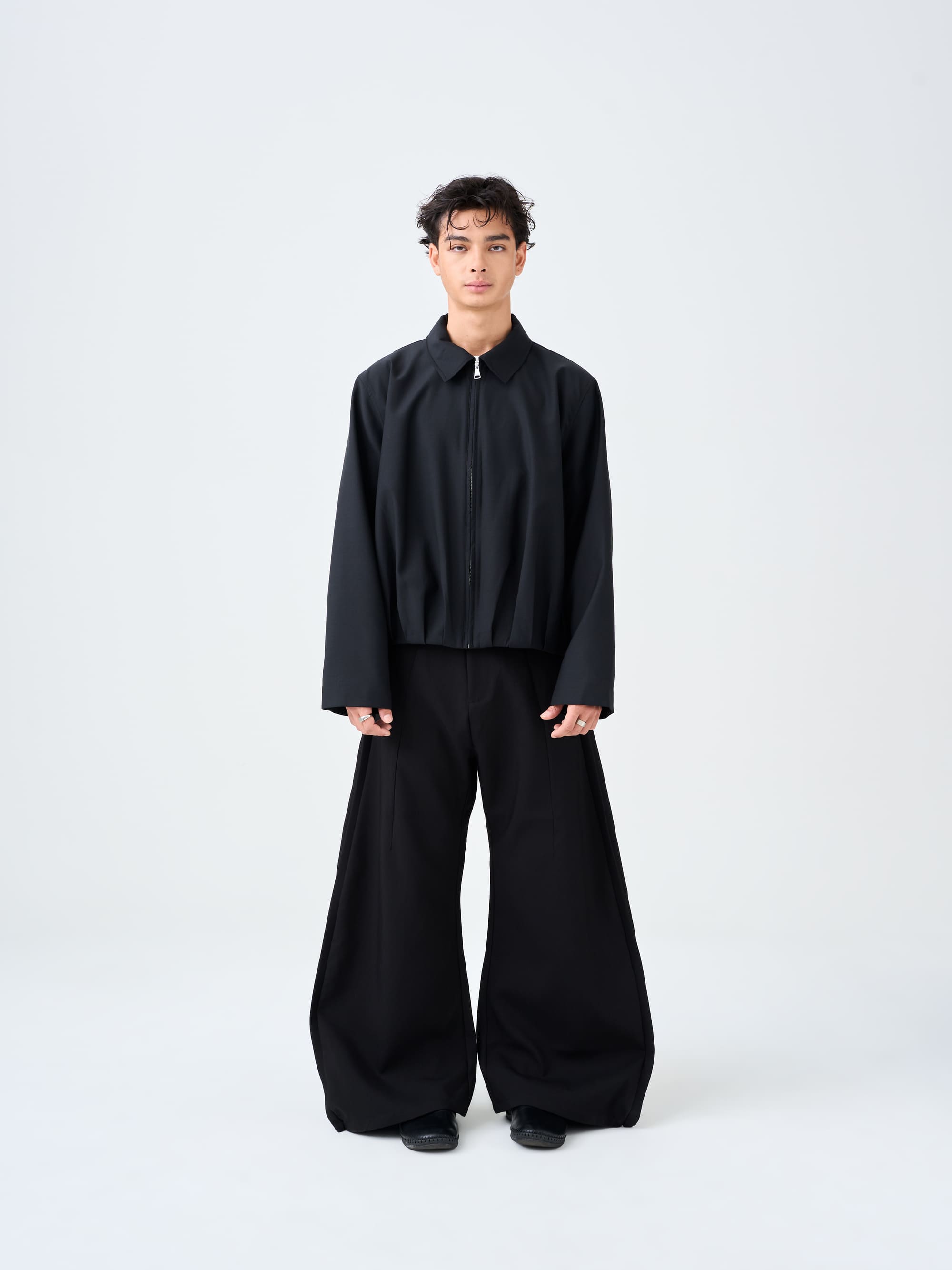 Sculpted Pleated Trouser