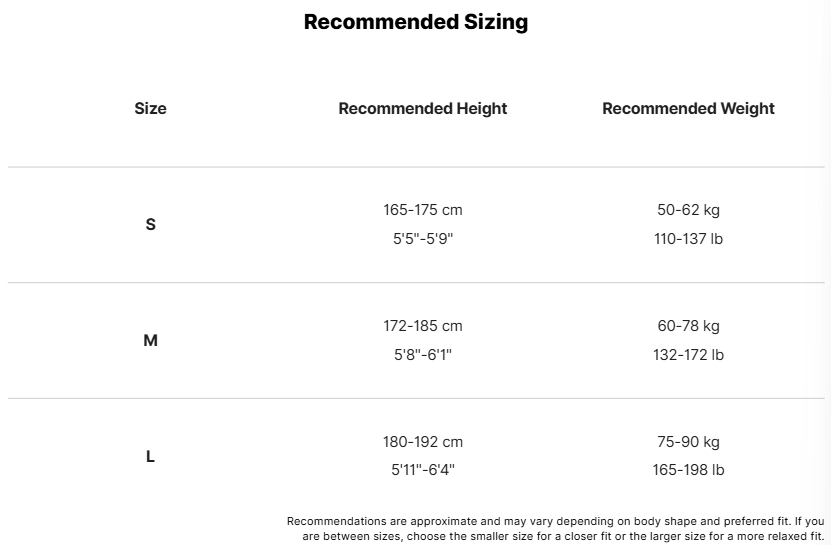 Folded Panel Trouser size guide 2