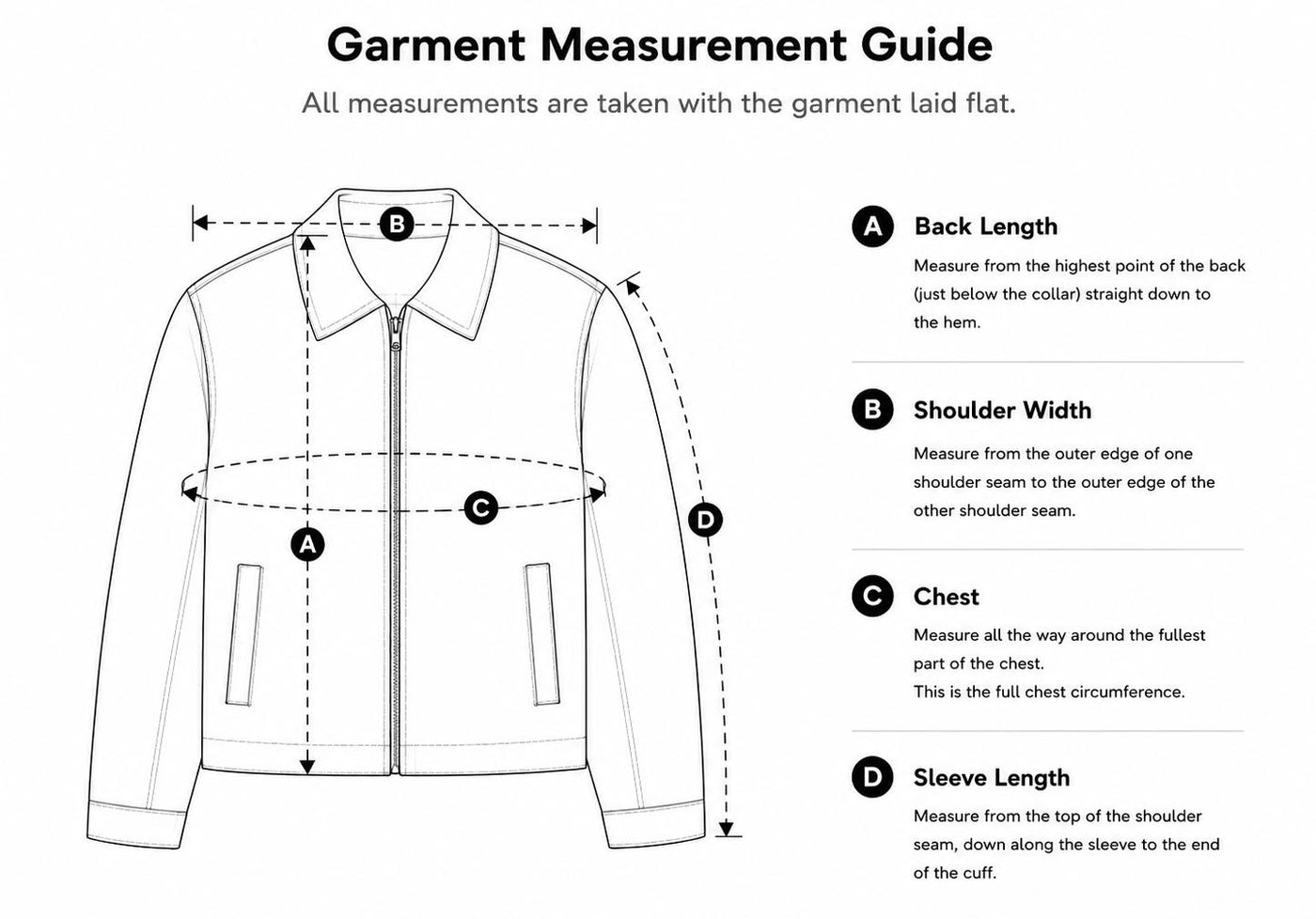Collarless Structured Jacket size guide 3
