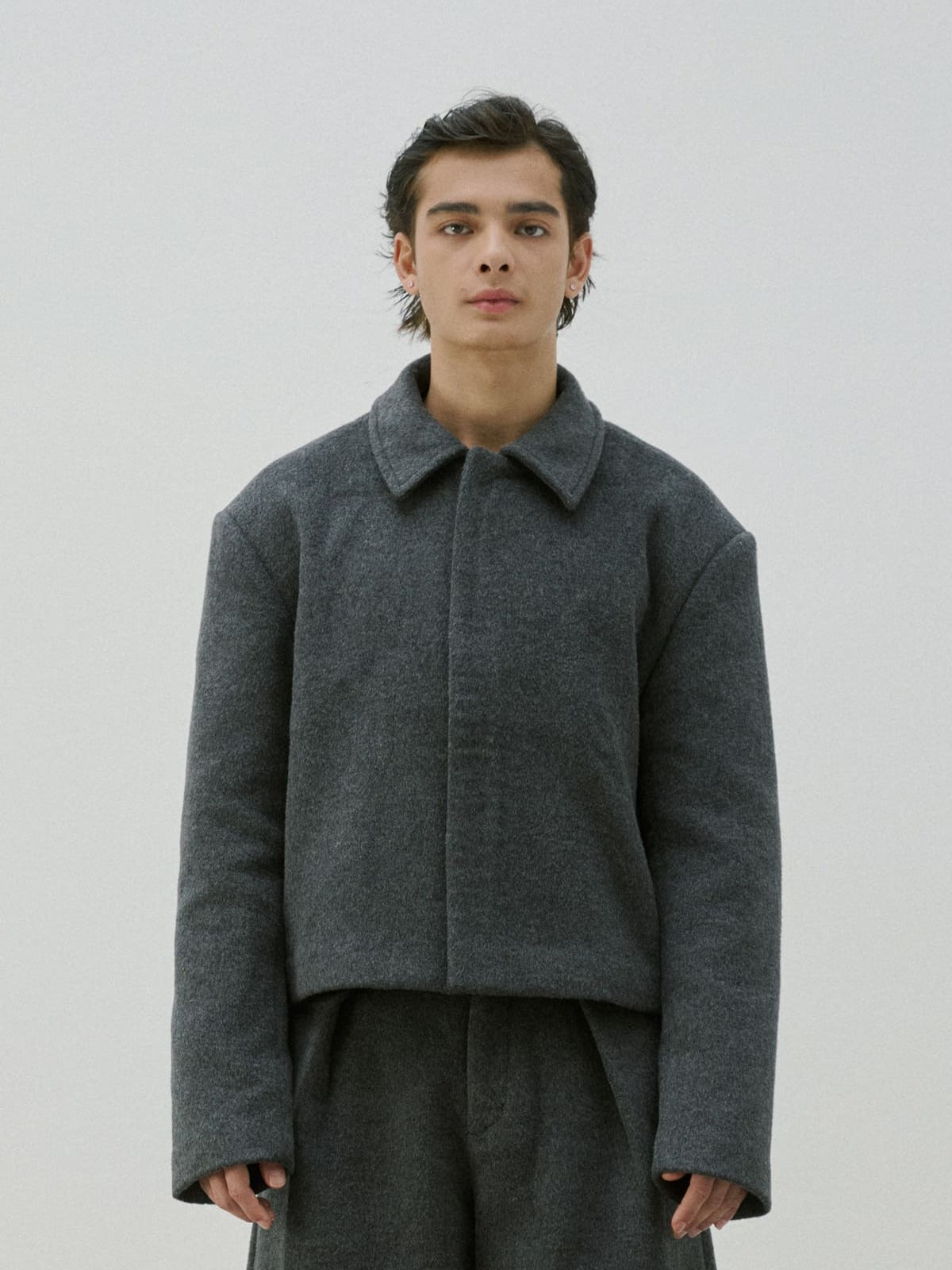 Cropped Wool Jacket