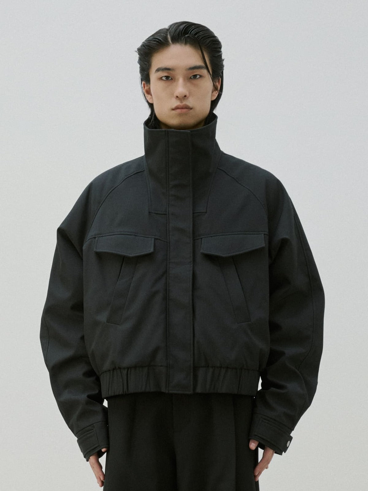 High Collar Utility Jacket